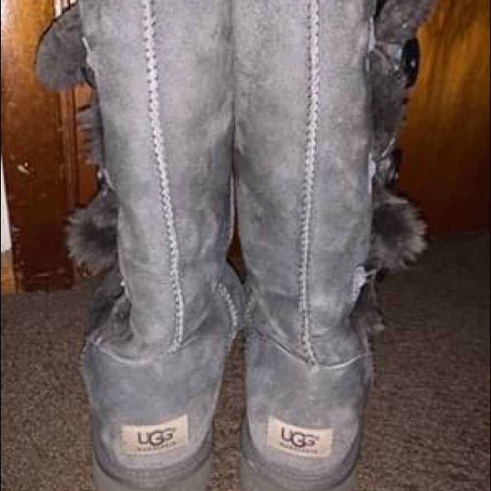 Grey Bailey Button Uggs
